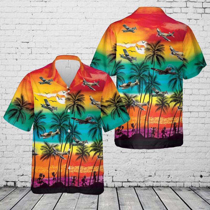 Douglas A-1 Skyraider Hawaiian Shirt