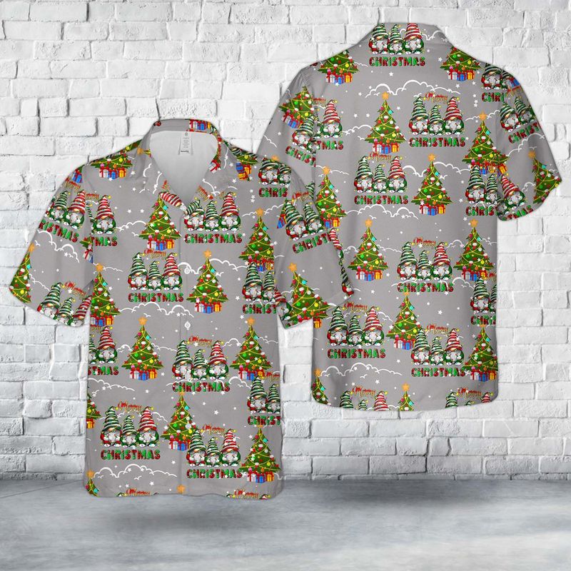 Merry Christmas Gnomes Christmas Hawaiian Shirt