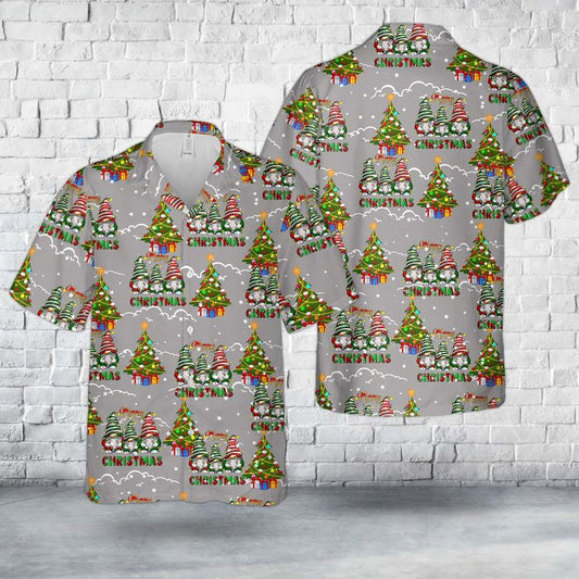 Merry Christmas Gnomes Christmas Hawaiian Shirt