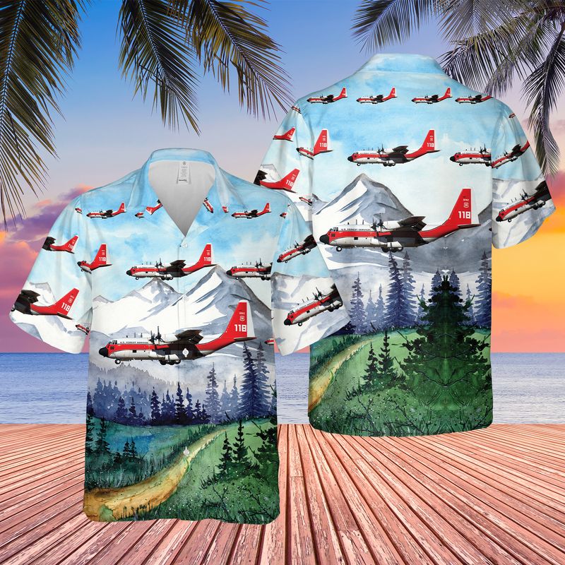 US Forest Service (USFS) Lockheed HC-130H Hercules Hawaiian Shirt