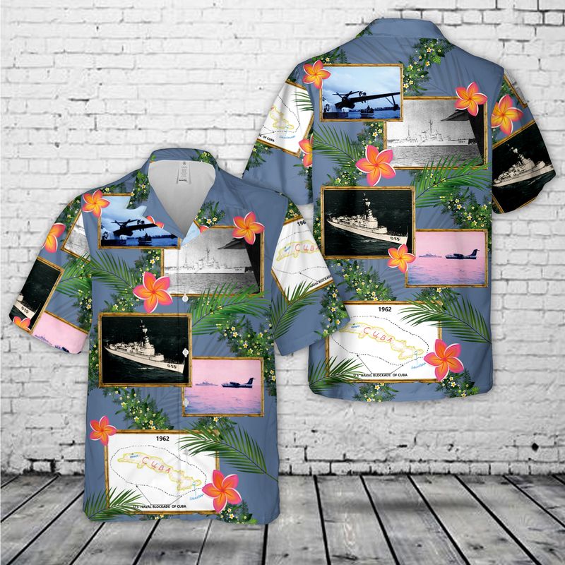 US Navy USS Valcour (AVP-55) Hawaiian Shirt