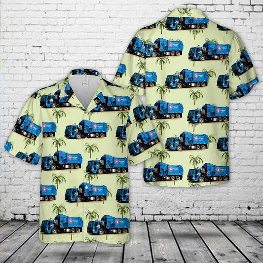 Republic Services Truck 2434 Hawaiian Shirt
