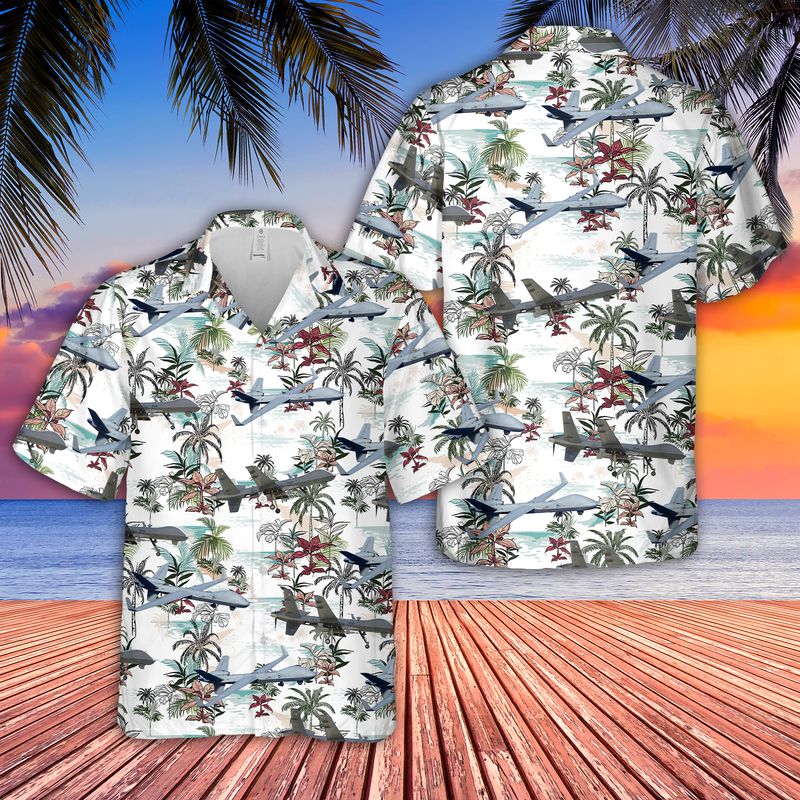 Royal Air Force General Atomics MQ-9 Reaper Hawaiian Shirt