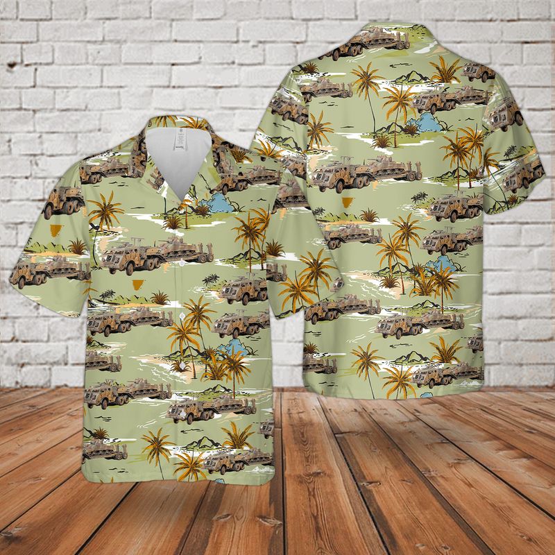 U.S. Army 40 TON Tank Transporter "Dragon Wagon" Hawaiian Shirt