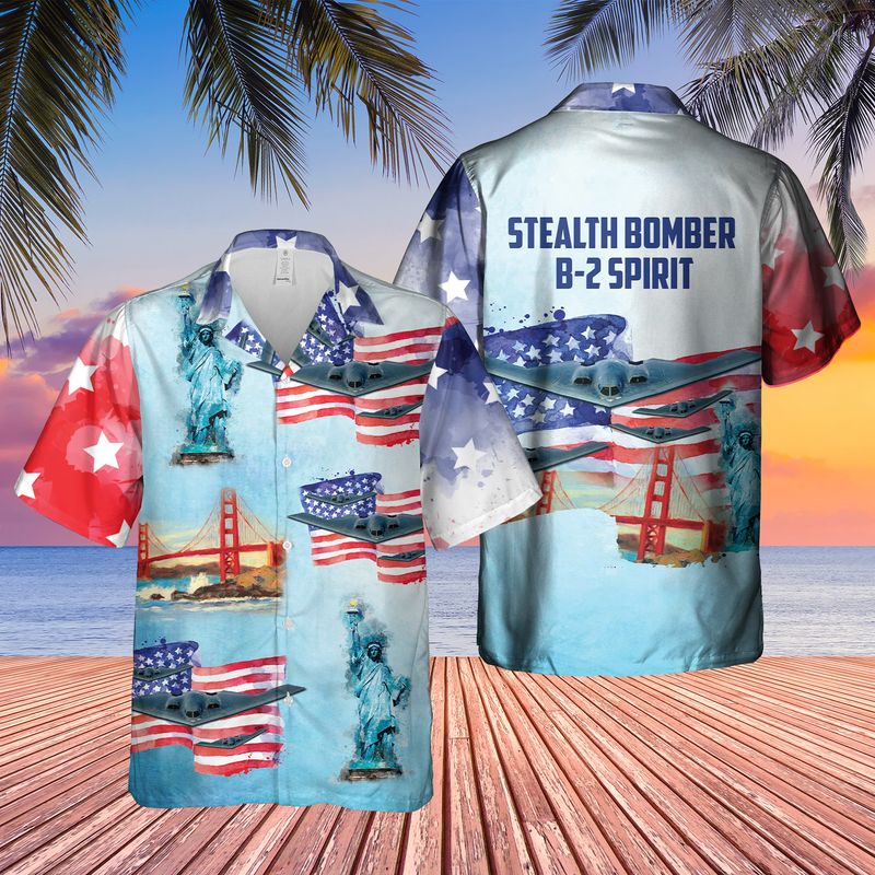 Stealth Bomber B-2 Spirit Hawaiian Shirt