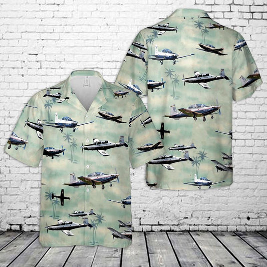 Beechcraft T-6 Texan II Hawaiian Shirt