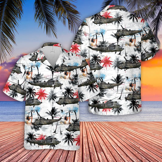 German Navy Sikorsky S-61 Sea King Rescue Helicopter Hawaiian Shirt