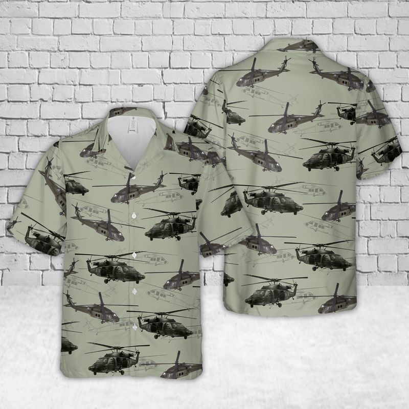 US Army Sikorsky UH-60 Black Hawk Hawaiian Shirt