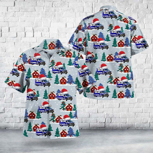 Chatham, New Jersey, Chatham Emergency Squad Christmas Hawaiian Shirt