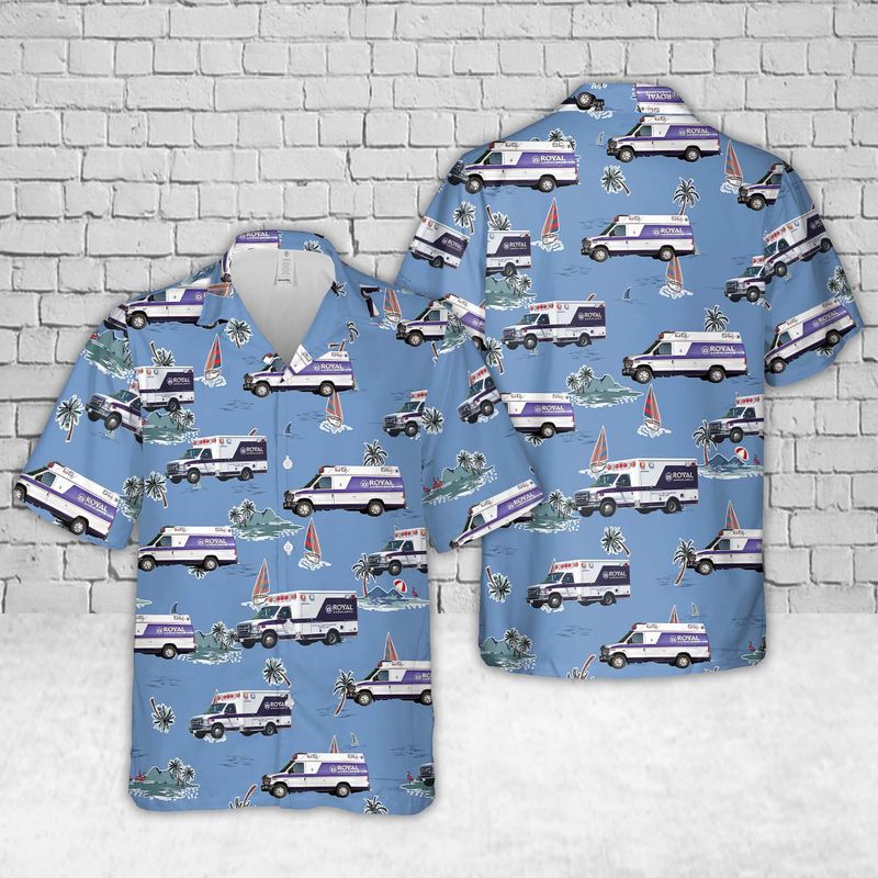 California Royal Ambulance Hawaiian Shirt