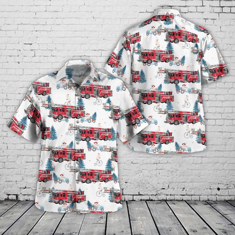 Welland, Ontario, Welland Fire & Emergency Services Christmas Hawaiian Shirt