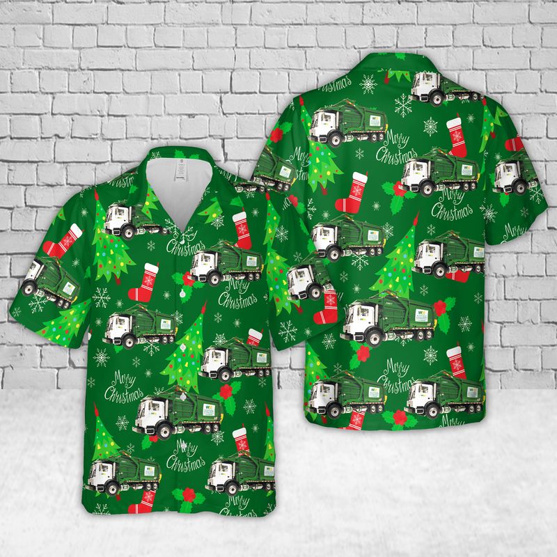 US Waste Management Christmas Hawaiian Shirt