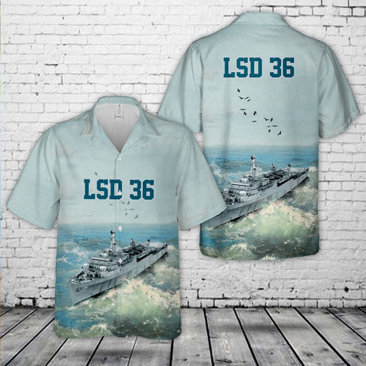 USS Anchorage (LSD 36) U.S Navy Ship Reunions Hawaiian Shirt
