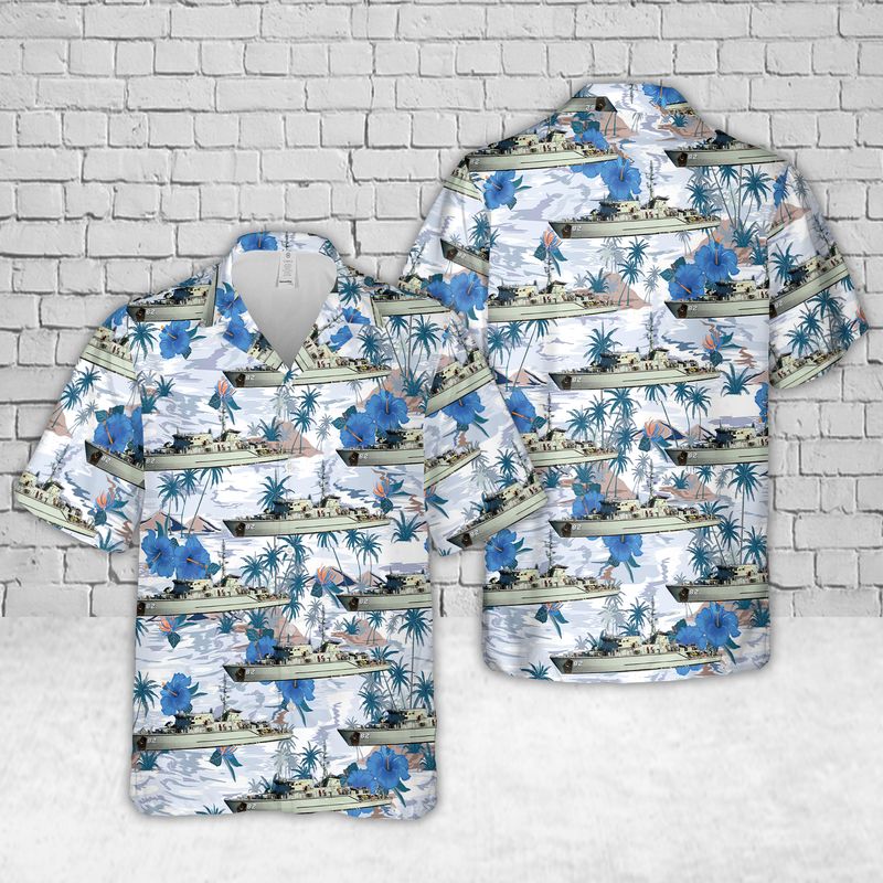 Royal Australian Navy HMAS Huon (M 82) Hawaiian Shirt