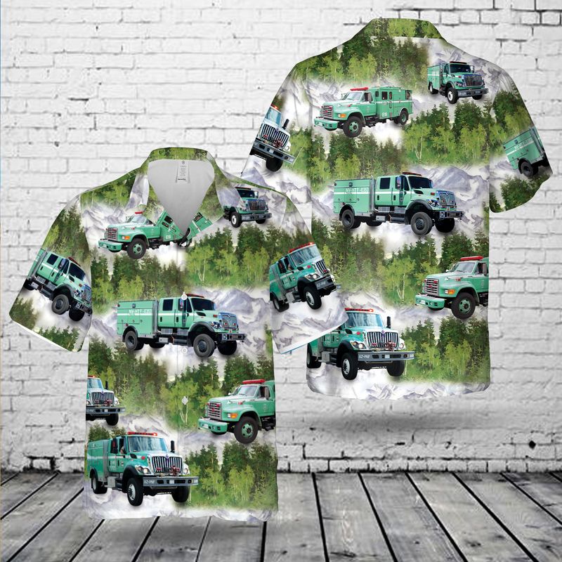 USFS Engine Hawaiian Shirt