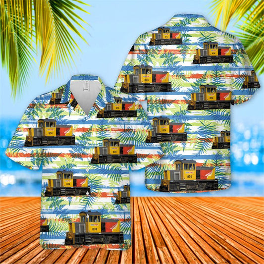 New Zealand KiwiRail TR Class Locomotive 874 Hawaiian Shirt