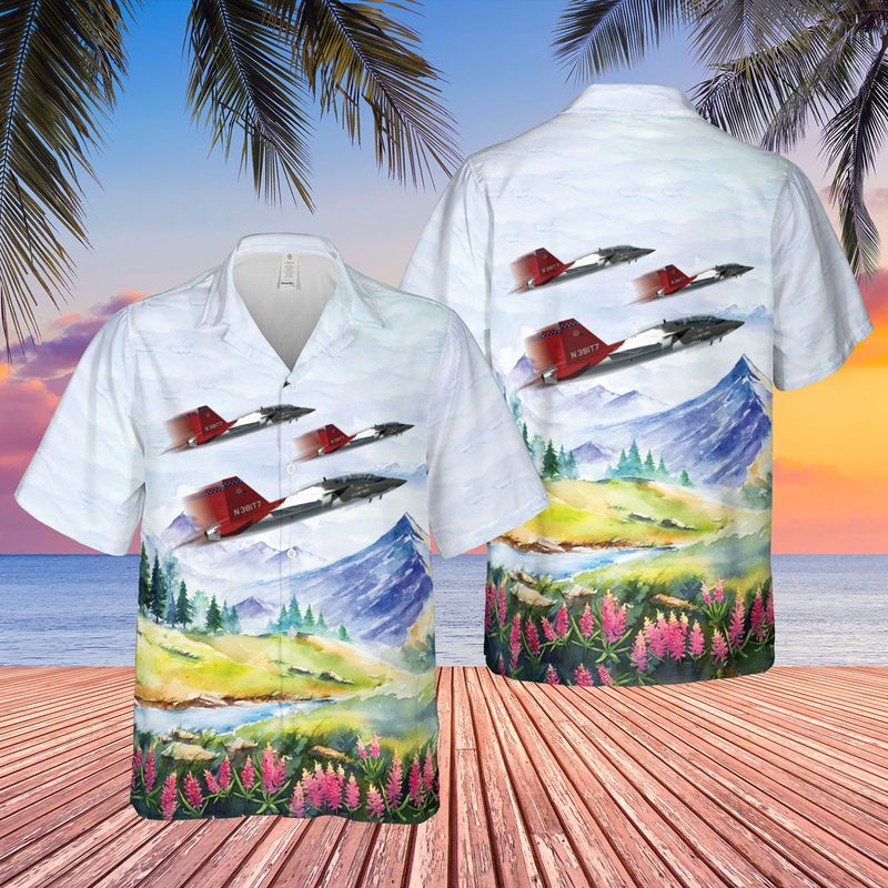 US Air Force Boeing T-7 Red Hawk Hawaiian Shirt