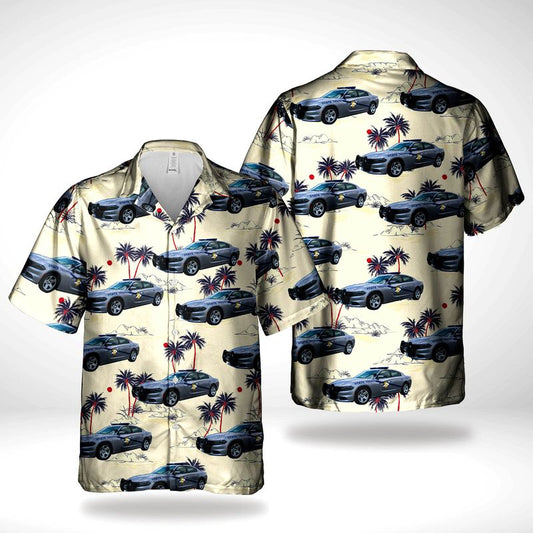 Kentucky State Police KSP Dodge Charger Hawaiian Shirt