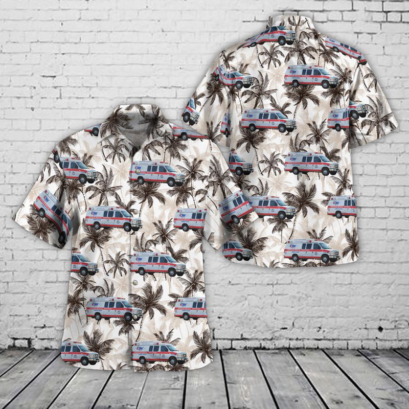 Santa Clarita, California, AMR Ambulance Hawaiian Shirt