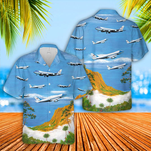 VC-25 Air Force One Hawaiian Shirt