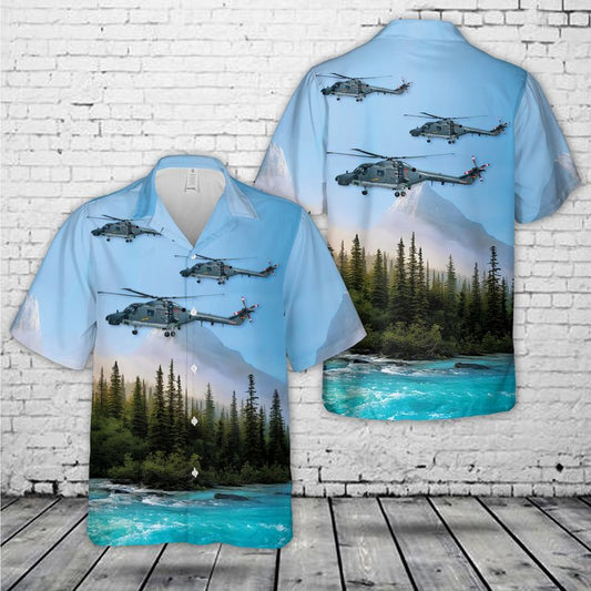 German Navy Westland WG-13 Super Lynx Mk88a Hawaiian Shirt