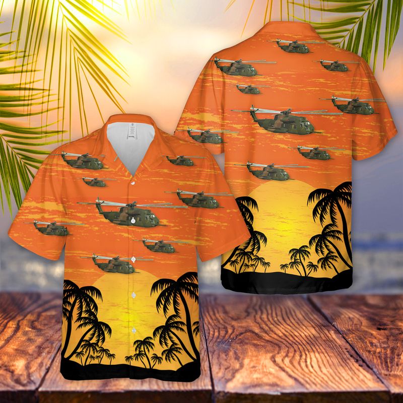 USAF 40th Helicopter Squadron HH-53B Super Jolly Green Hawaiian Shirt