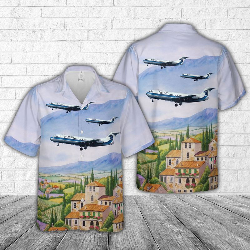 Altair Airlines Fokker F28-4000 Fellowship Hawaiian Shirt