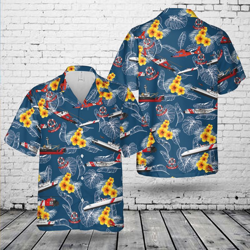 US Coast Guard Birthday Hawaiian Shirt