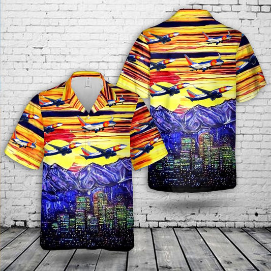 Southwest Airlines Colorado One Boeing Hawaiian Shirt