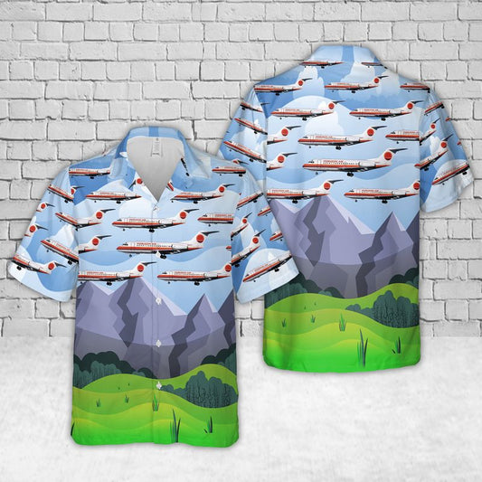 Horizon Air Fokker F28 Hawaiian Shirt