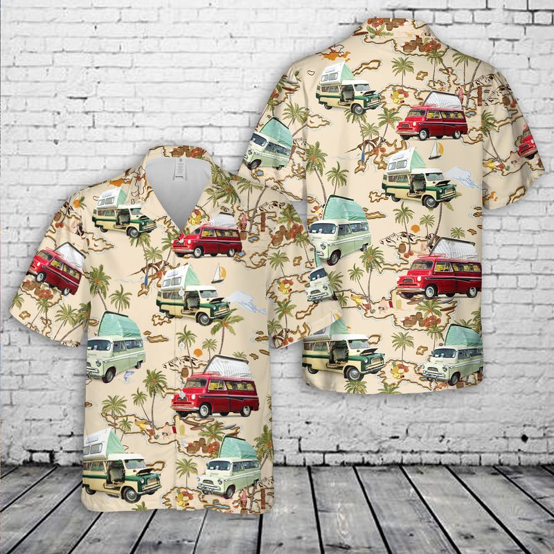 Camper van Bedford CA DORMOBILE Hawaiian Shirt