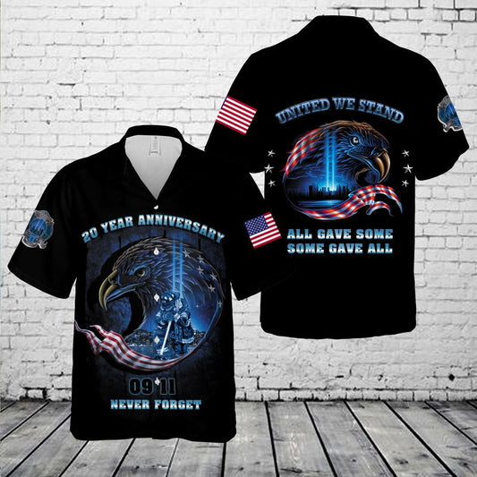 Never Forget 9.11 20th Anniversary Hawaiian Shirt