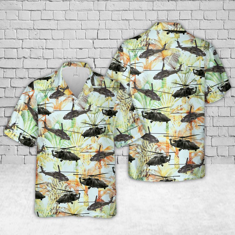 US Army EH-60 Black Hawk Hawaiian Shirt