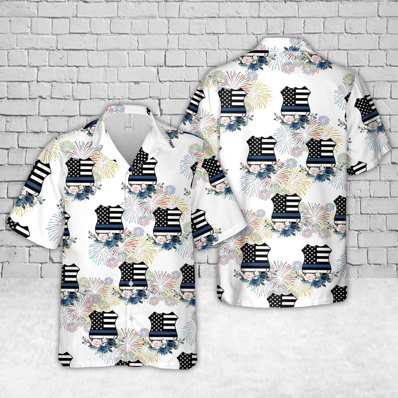 Thin Blue Line Hawaiian Shirt