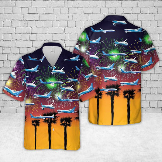 Boeing 787 Dreamliner Hawaiian Shirt