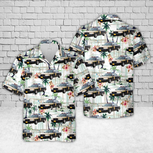 Maryland State Police Car Hawaiian Shirt