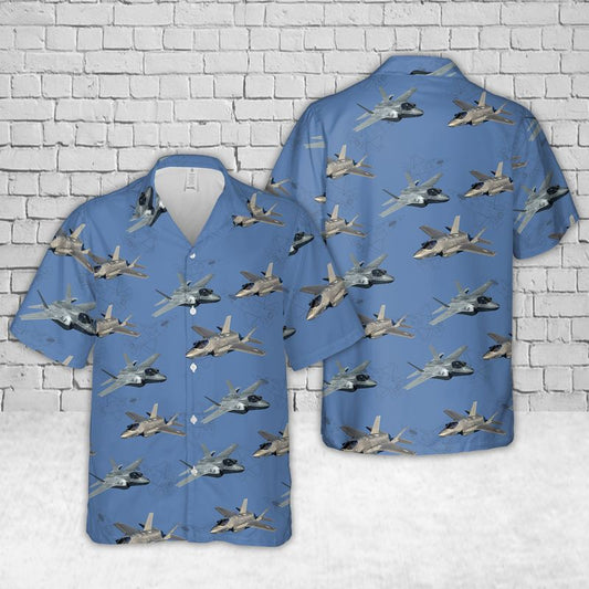 US Navy F-35 Lightning II Hawaiian Shirt