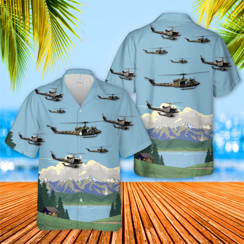 USAF UH-1N Twin Huey - 6th Special Operations Squadron Hawaiian Shirt