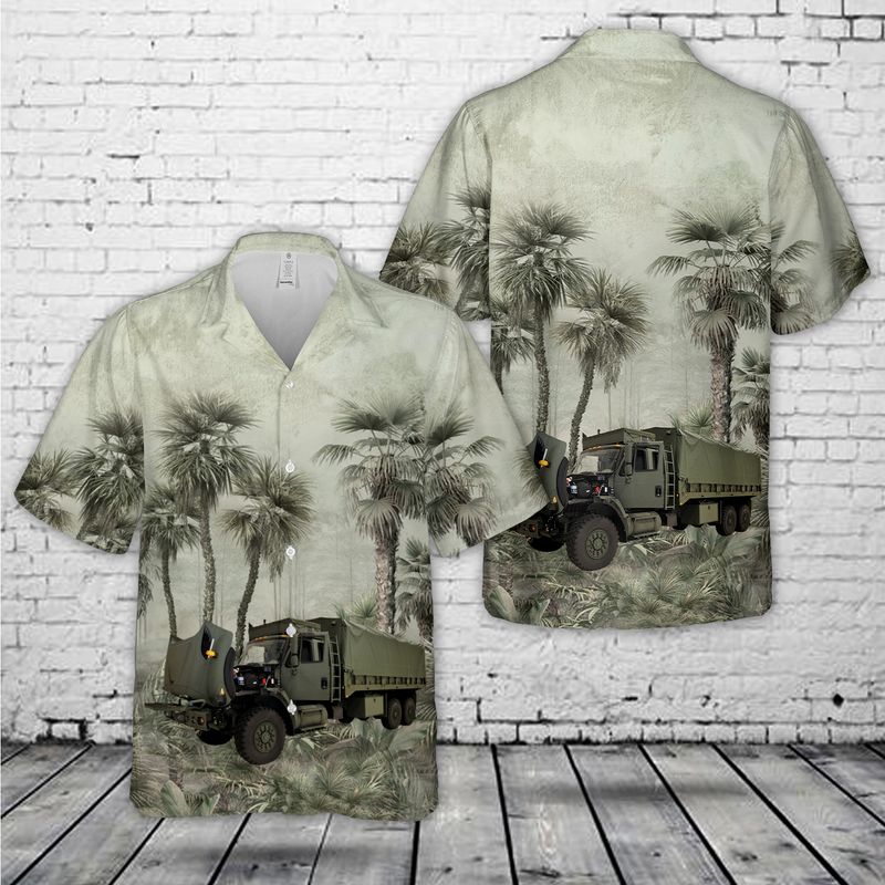 Canadian Army Navistar 7000 series 7000-MV cargo truck Hawaiian Shirt