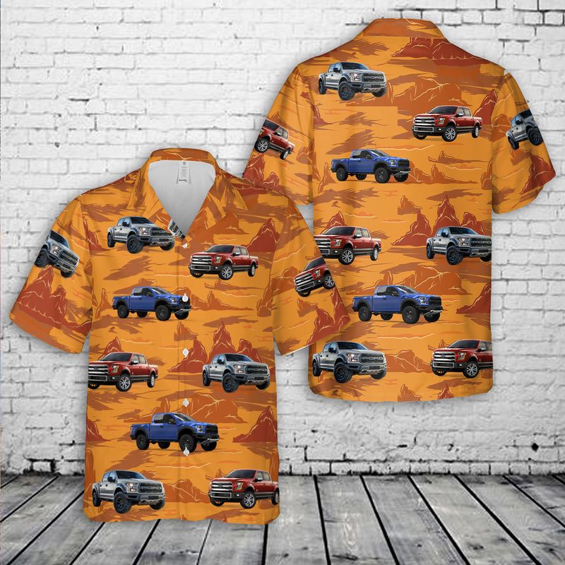 Ford F-150 Raptor Second generation (2017) Hawaiian Shirt
