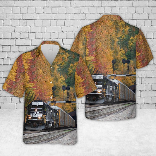 Norfolk Southern Railway Hawaiian Shirt