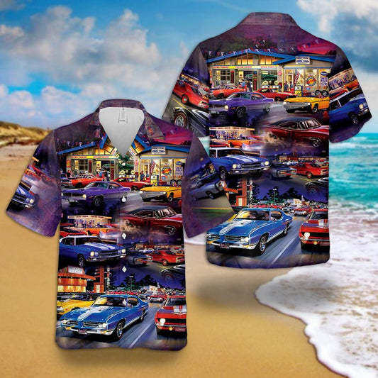 Muscle Car Hawaiian Shirt