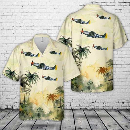 North American P-51D-30-NT Mustang Hawaiian Shirt