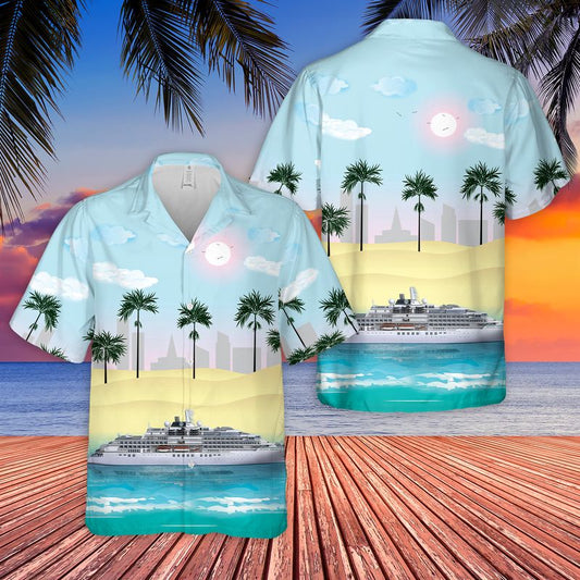 Crystal Cruises Ship Crystal Endeavor Hawaiian Shirt