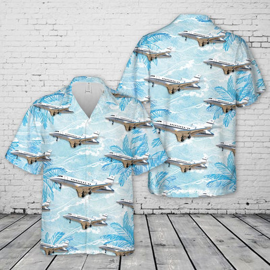 Dassault Falcon 900B Hawaiian Shirt