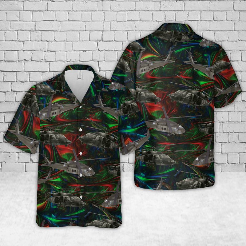 US Army UH-60 Black Hawk Hawaiian Shirt