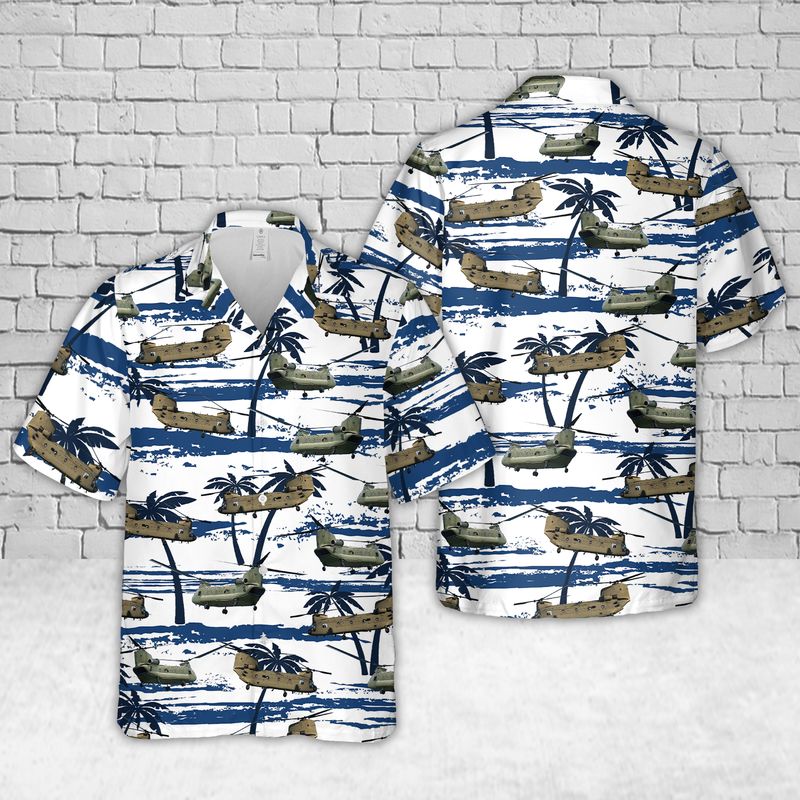 US Army Boeing CH-47 Chinook Hawaiian Shirt