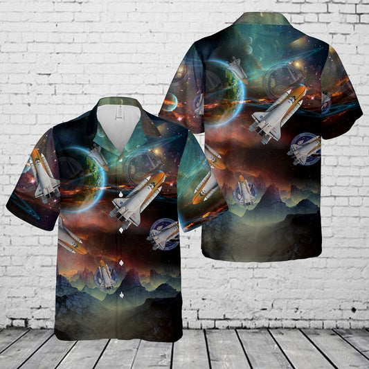 Space Shuttle Discovery Hawaiian Shirt
