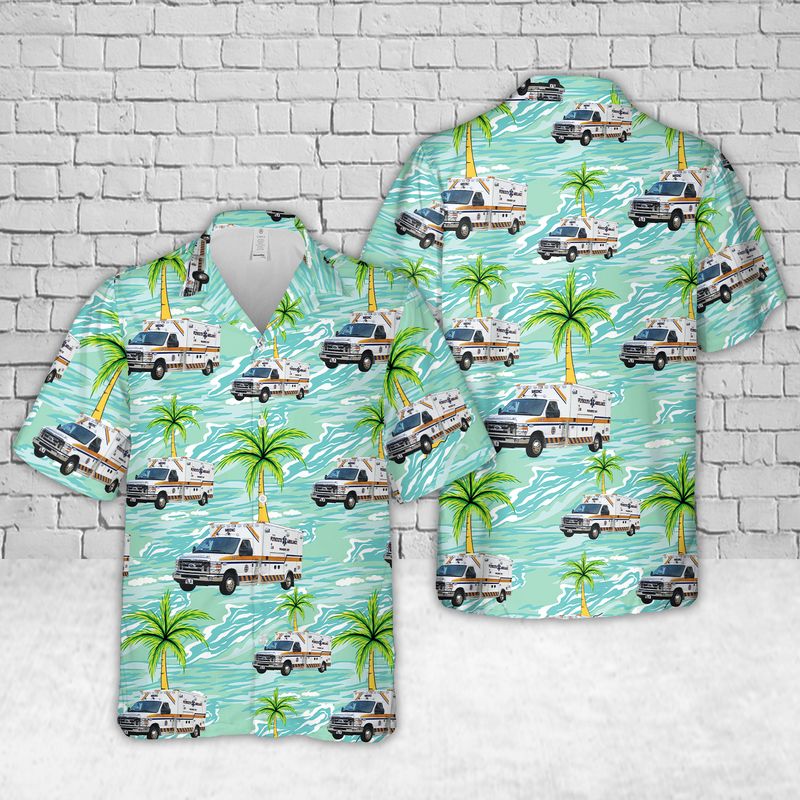 Pennsylvania Plymouth Community Ambulance Association Hawaiian Shirt