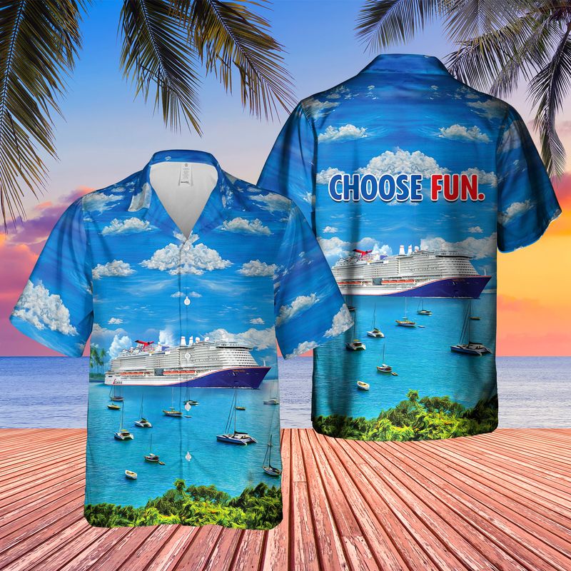 Carnival's Mardi Gras Choose Fun Hawaiian Shirt